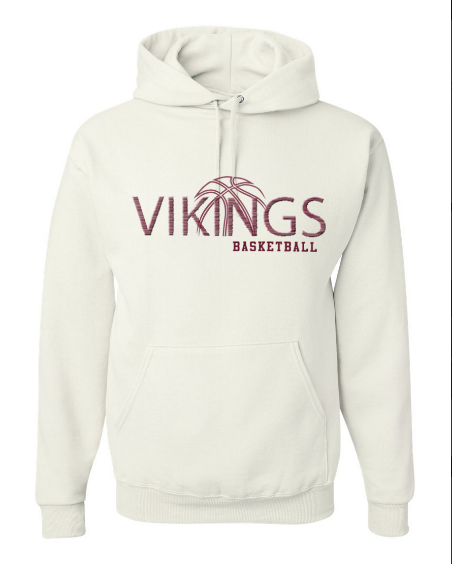 Waverly Basketball – White Hoodie