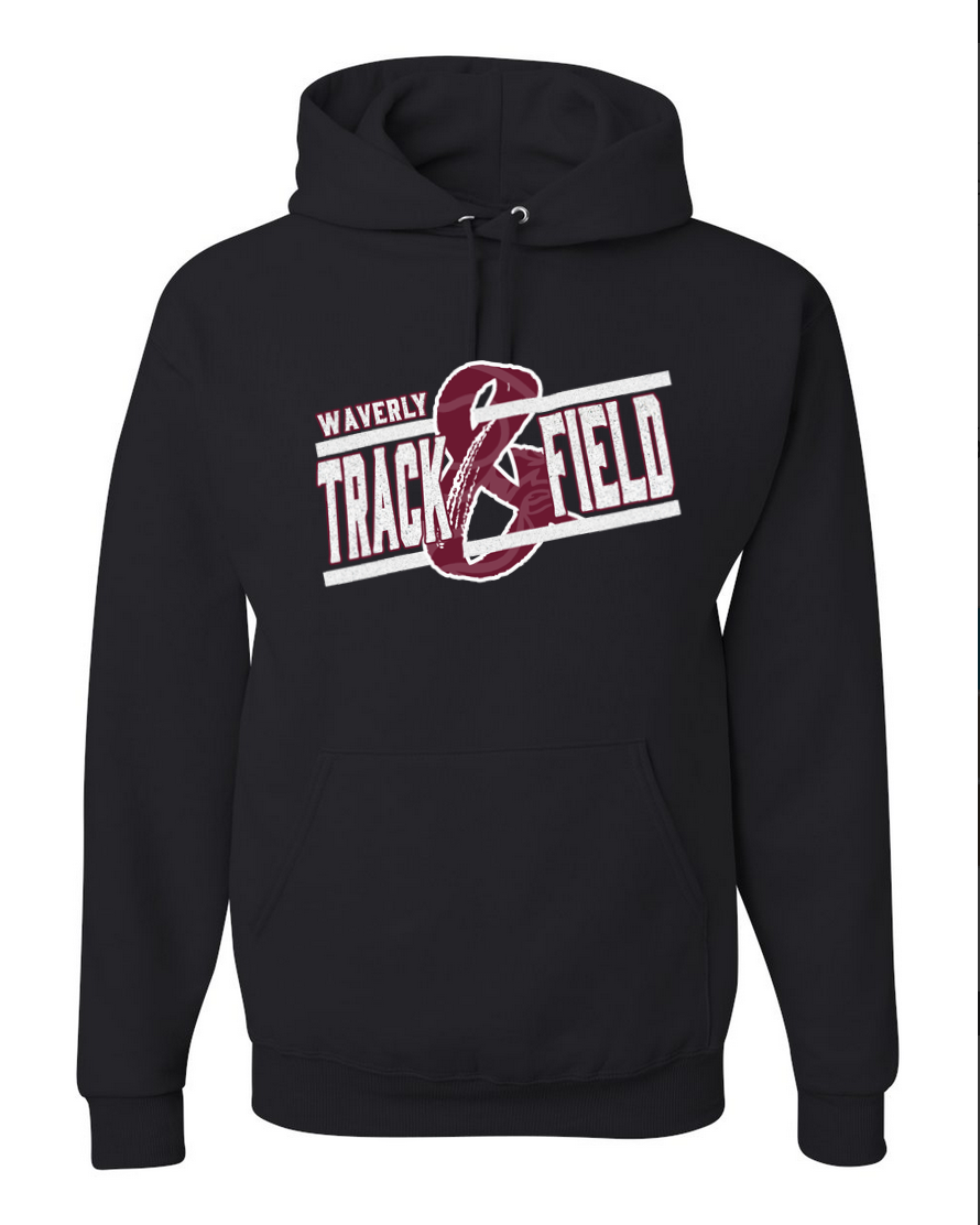 Waverly Track – Black Hoodie – White