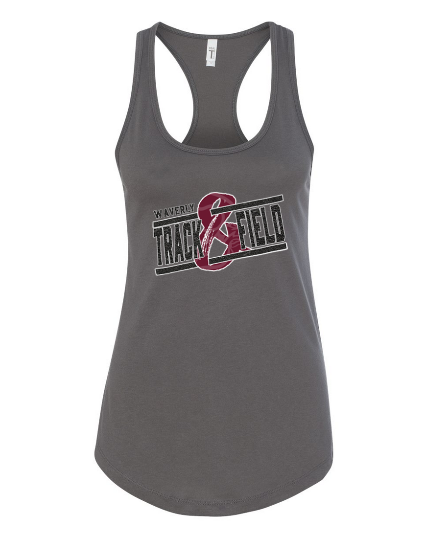 Waverly Track – Dark Gray Tank Top – Black