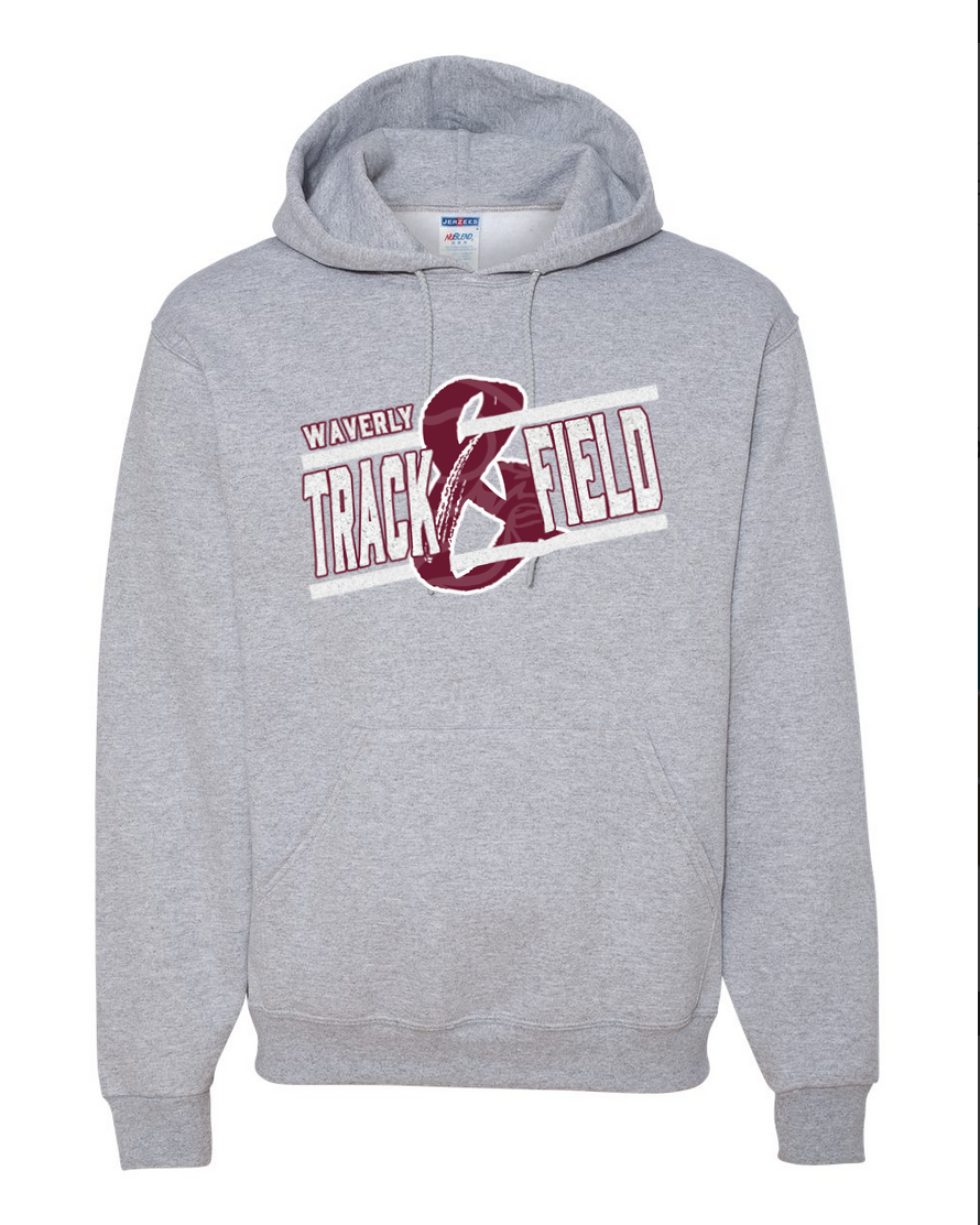 Waverly Track – Gray Hoodie – White