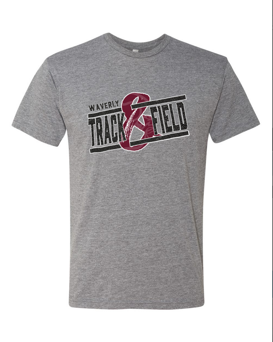 Waverly Track – Heather Gray T-Shirt – Black