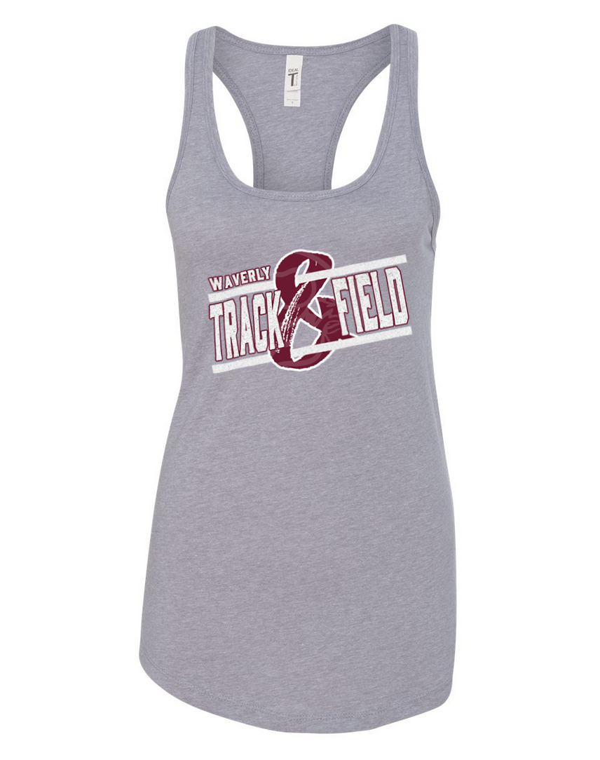 Waverly Track – Light Gray Tank Top – White