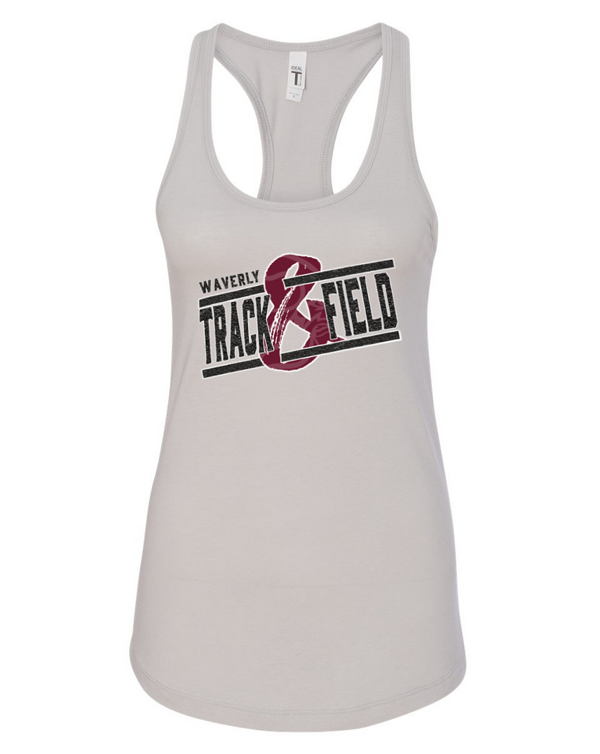 Waverly Track – Silver Tank Top – Black