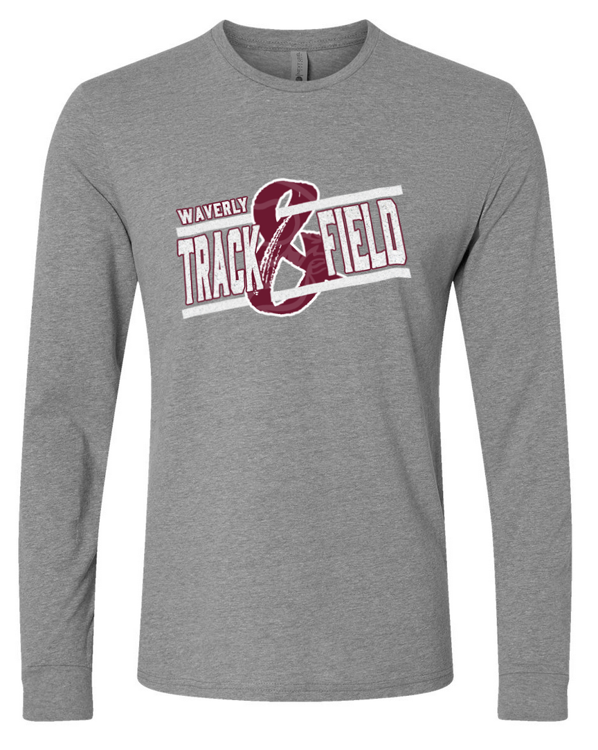 Waverly Track/White – Gray Long Sleeve