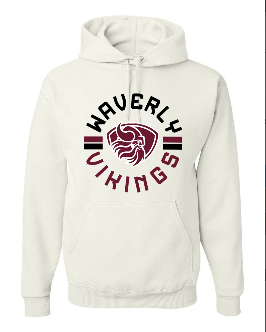 Waverly Vikings - White Hoodie