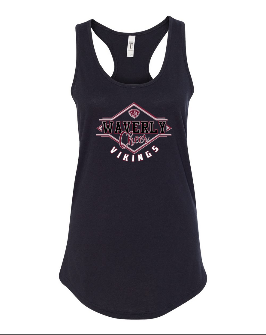 Waverly Vikings Cheer – Black Tank Top