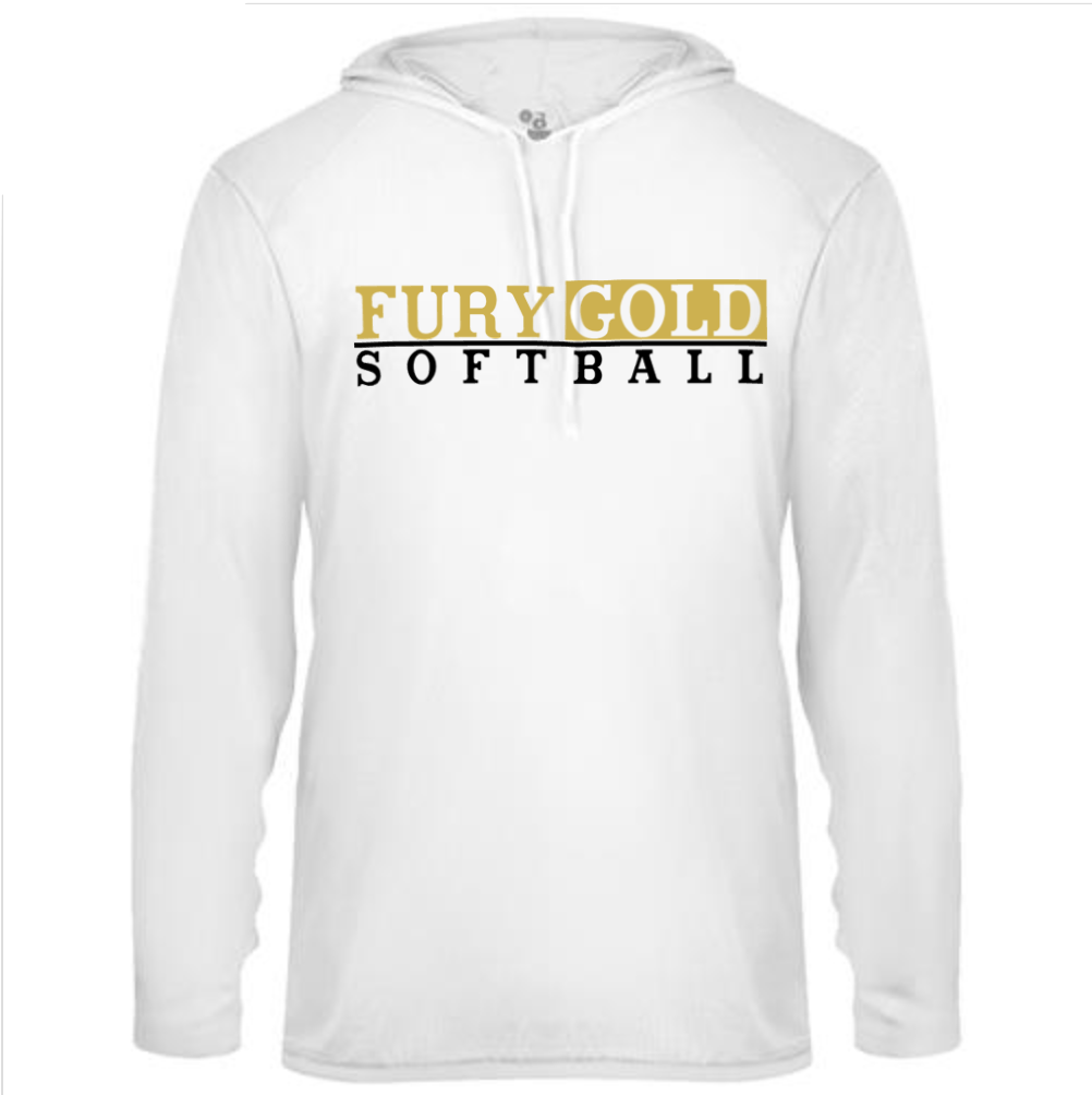 Fury Gold – Fury Gold Softball – White Performance Hoodie