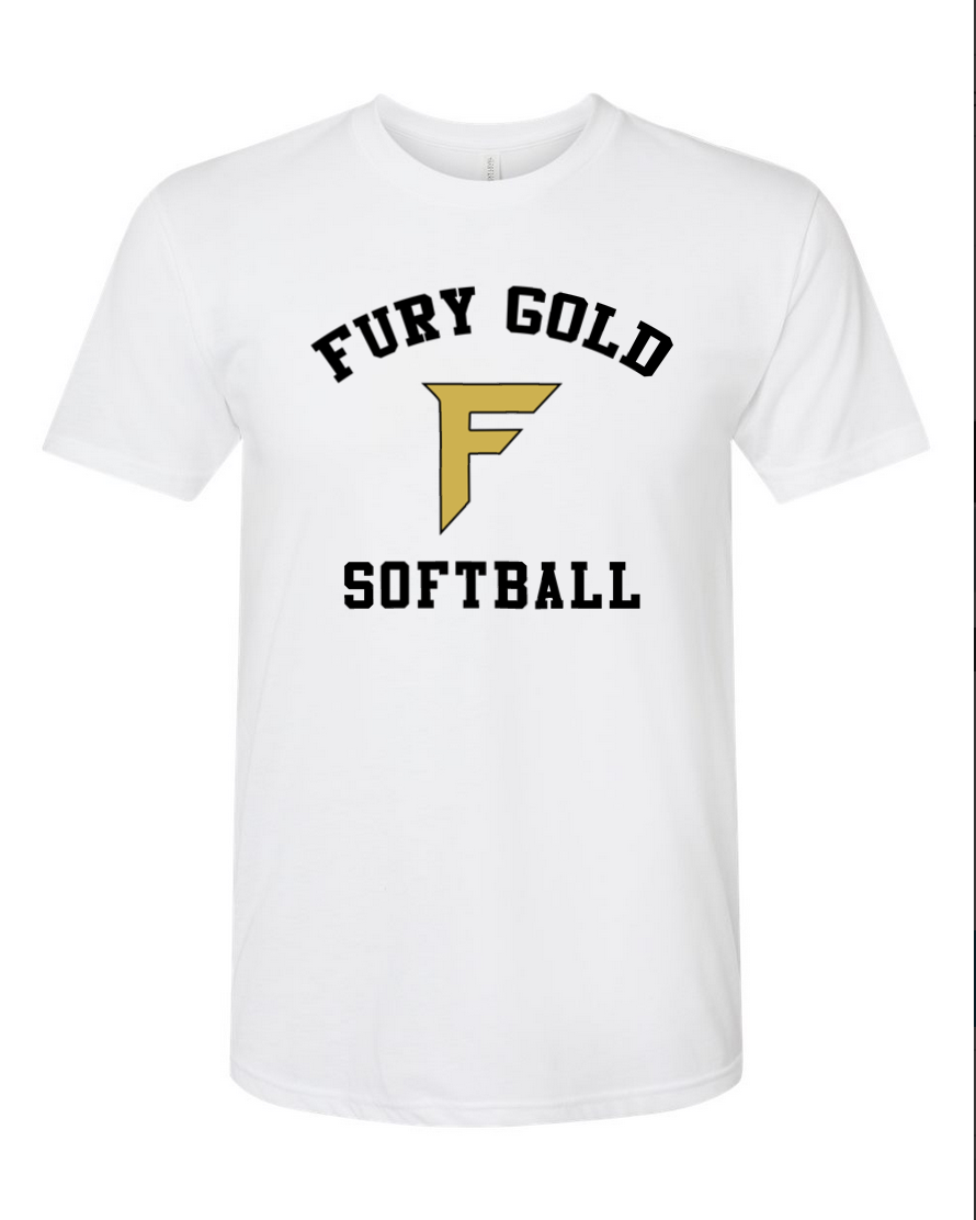 Fury Gold - Simple Gold - White T-Shirt