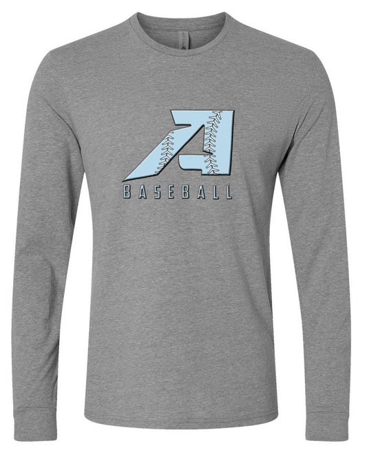 A Baseball – Gray Long Sleeve