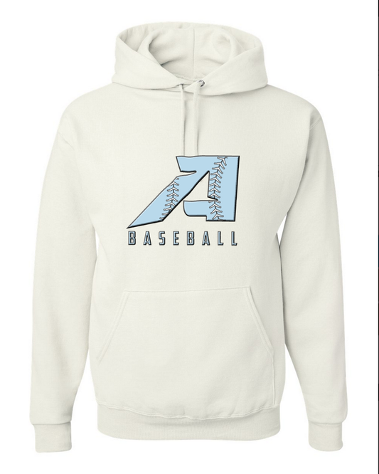 A Baseball – White Hoodie