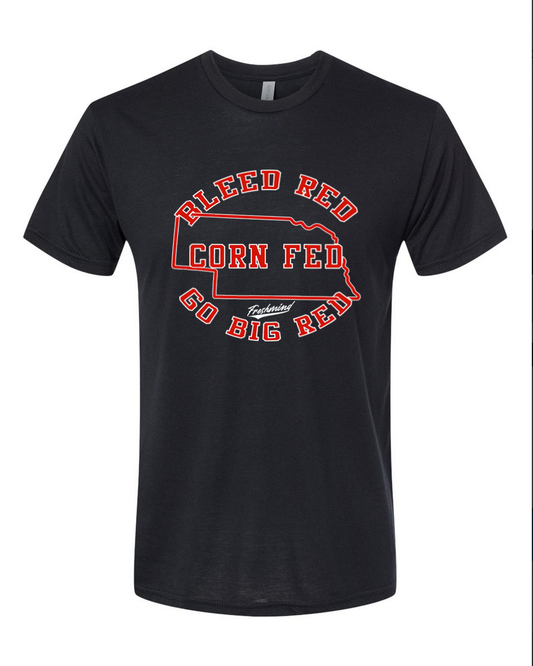 Bleed Red, Corn Fed, Go Big Red - Black