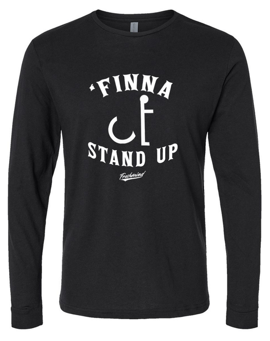 Finna Stand Up - Black Long Sleeve Shirt