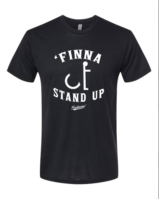 Finna Stand Up - Black T-Shirt