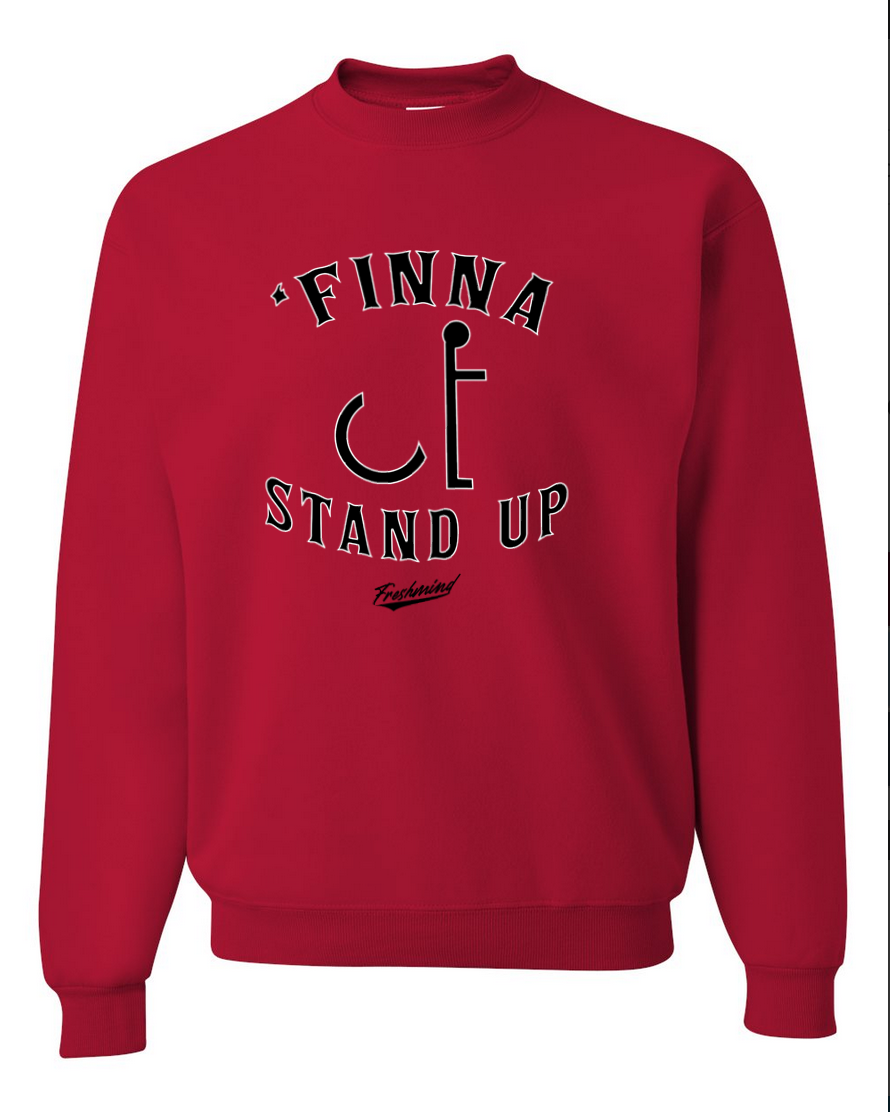 Finna Stand Up - Red Crewneck