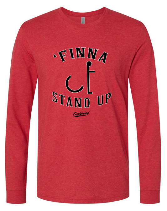 Finna Stand Up - Red Long Sleeve Shirt
