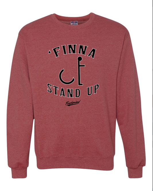 Finna Stand Up - Vintage Red Crewneck