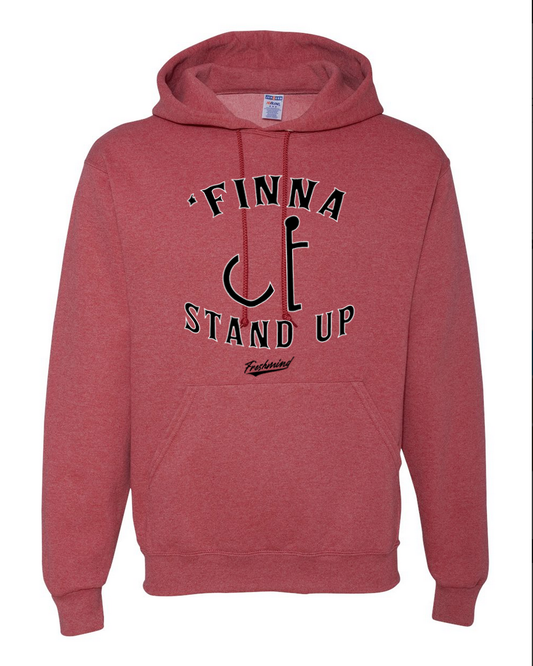 Finna Stand Up - Vintage Red Hoodie
