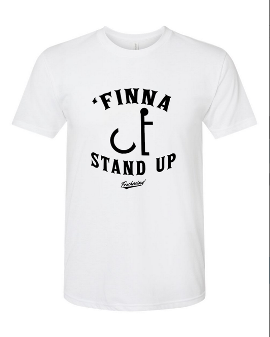 Finna Stand Up - White T-Shirt