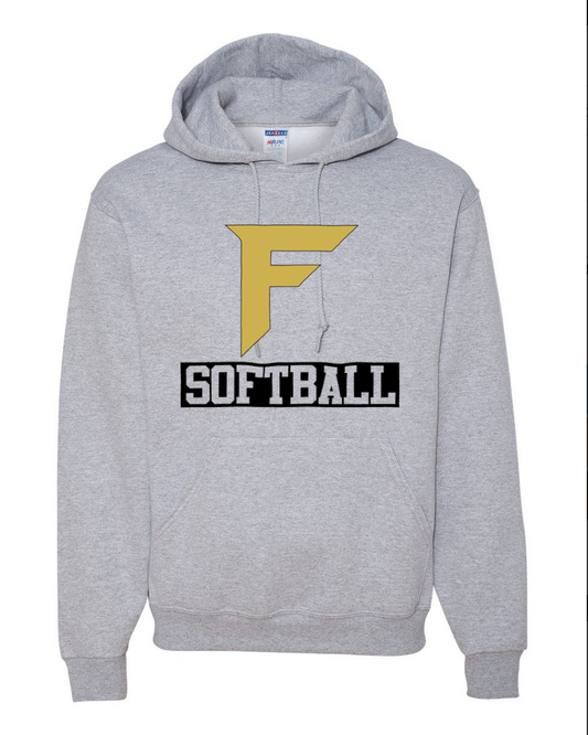 Fury Gold – F Softball/Black – Gray Hoodie