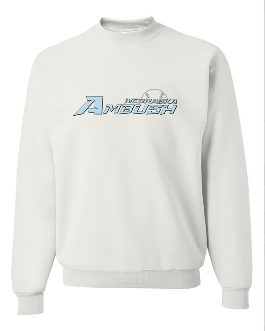 Nebraska Ambush – White Crewneck