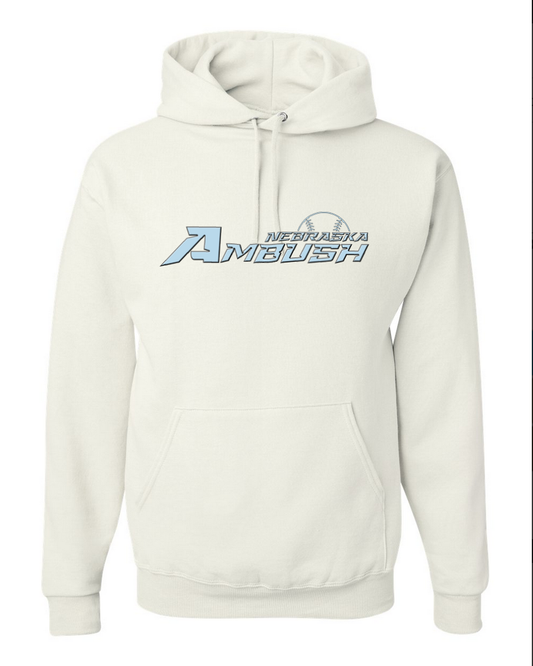 Nebraska Ambush – White Hoodie