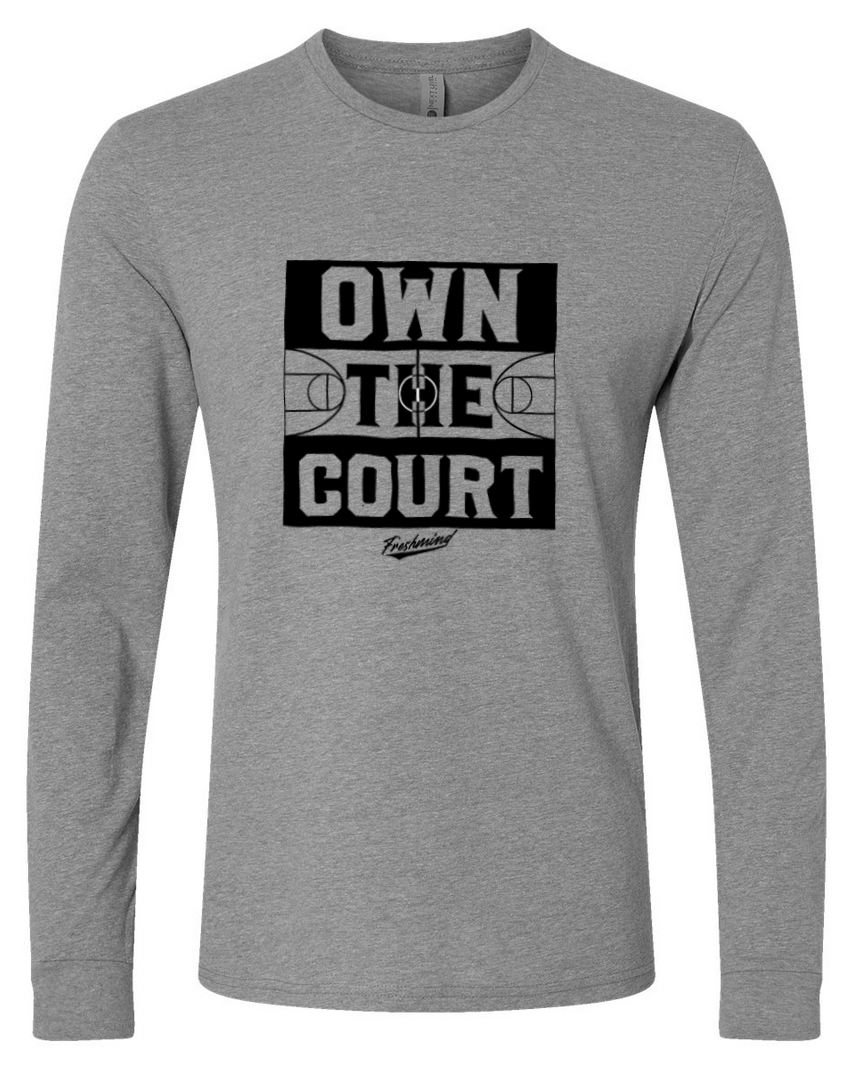 Own The Court/Black – Gray Long Sleeve