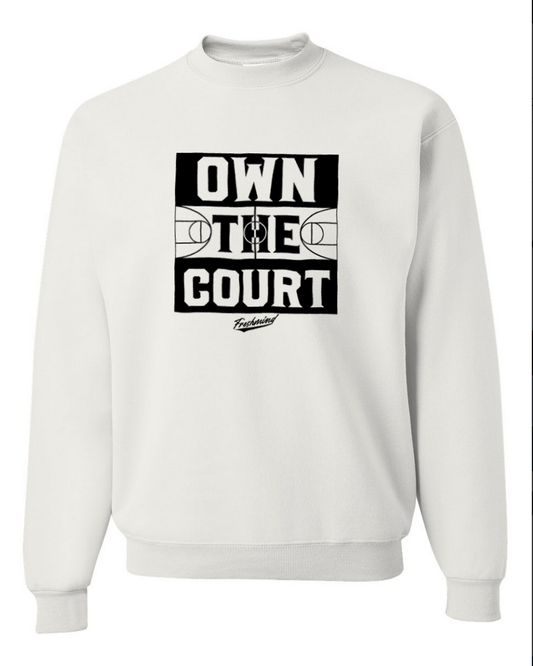 Own The Court - Crewneck - White