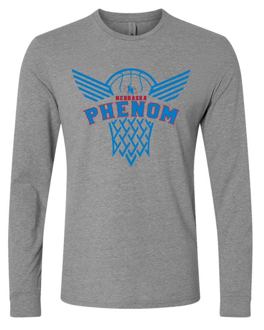 Phenom Basketball – Gray Long Sleeve