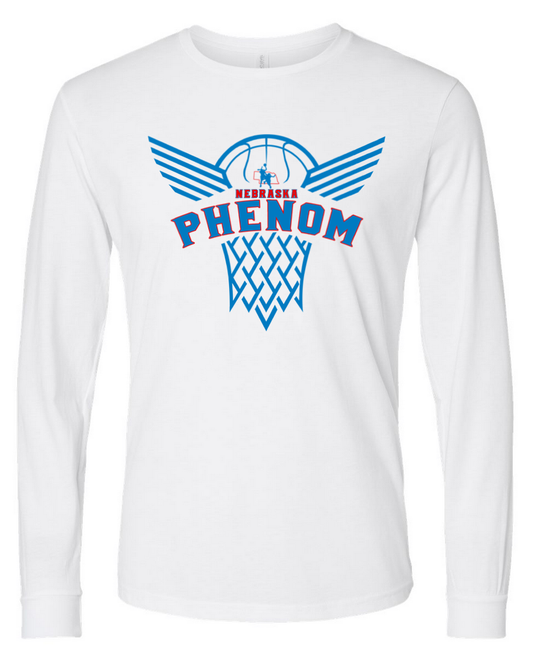 Phenom Basketball – White Long Sleeve