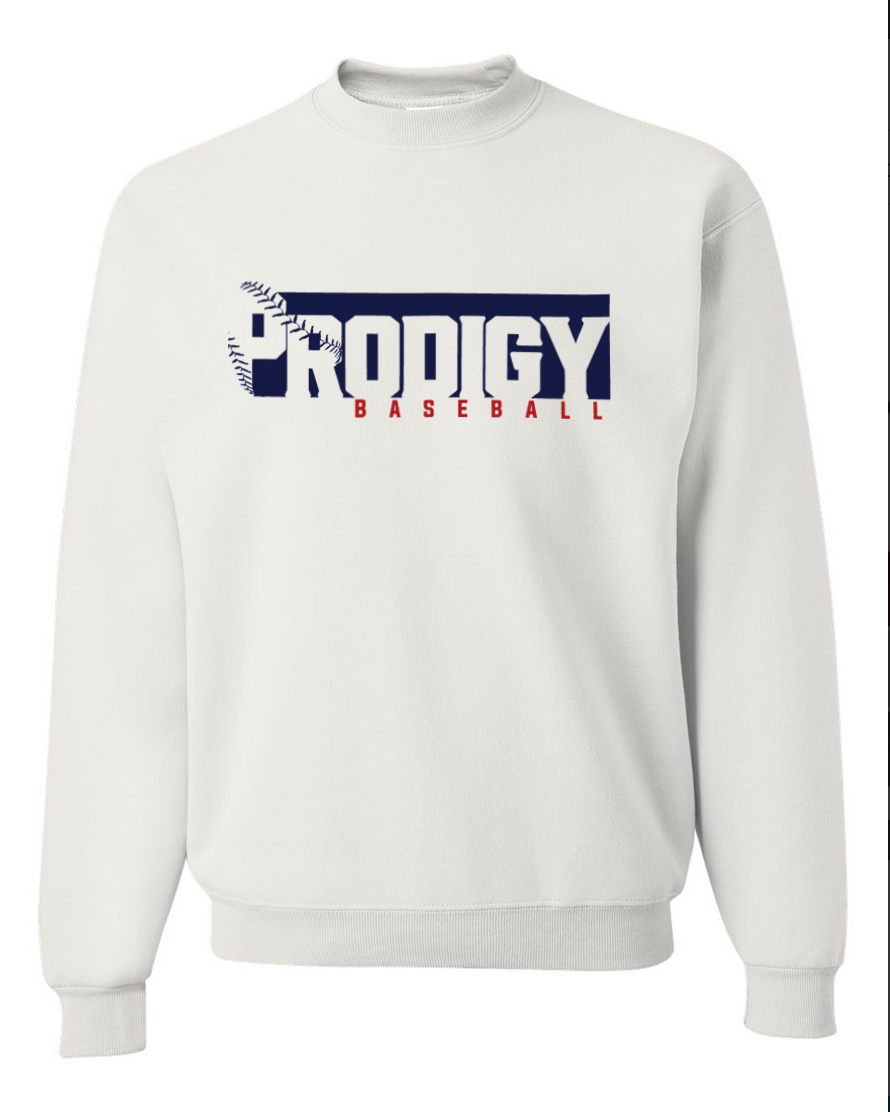 Prodigy Baseball – White Crewneck