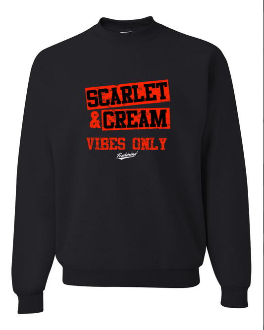 Scarlet & Cream – Black Crewneck