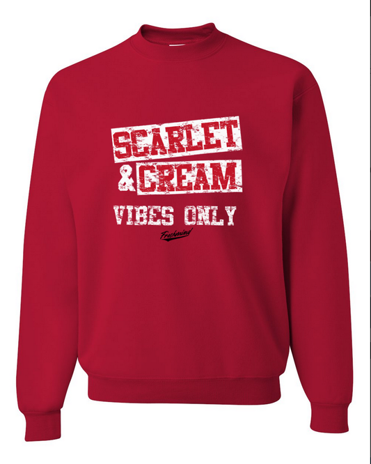 Scarlet & Cream Red – Red Crewneck