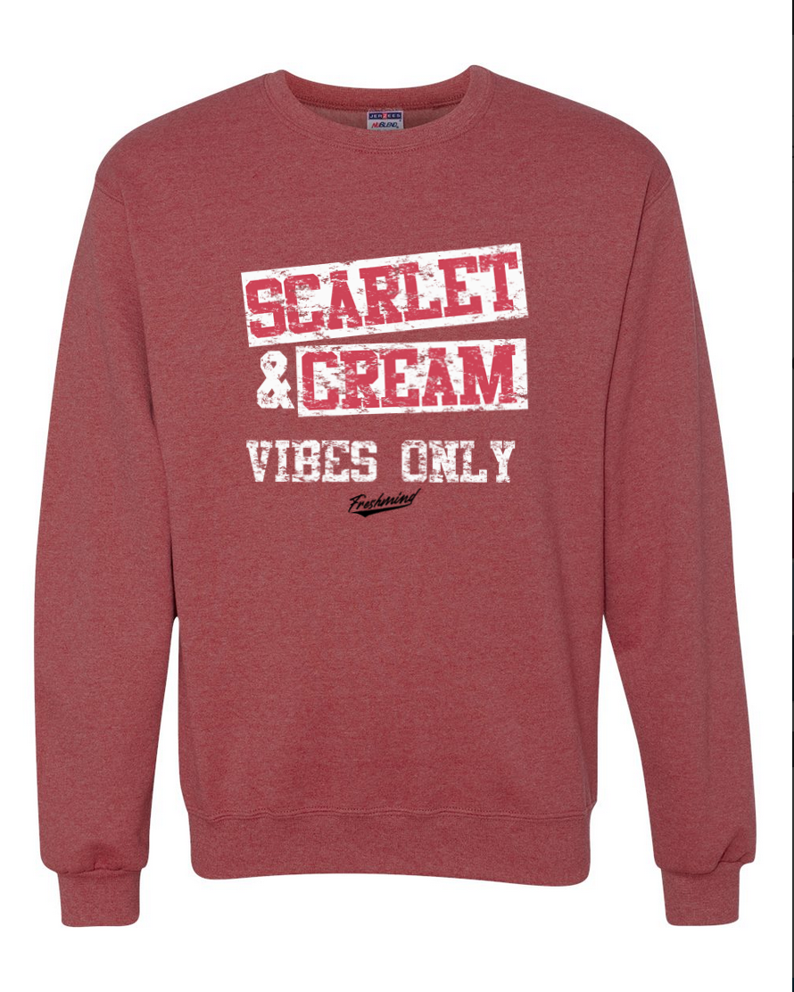 Scarlet & Cream Vintage Red – Vintage Red Crewneck