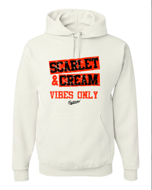 Scarlet & Cream – White Hoodie