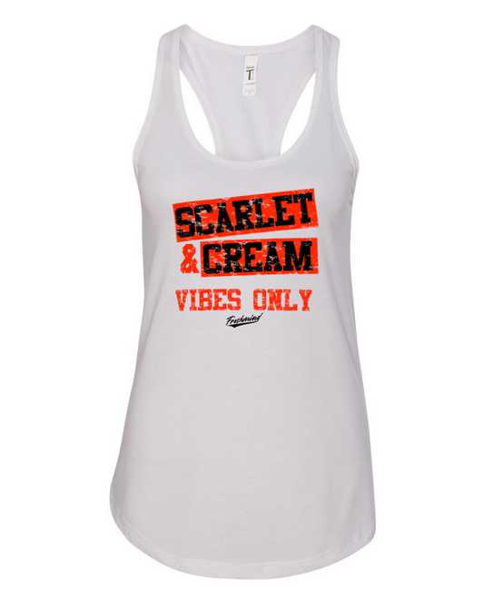 Scarlet & Cream – White Tank Top
