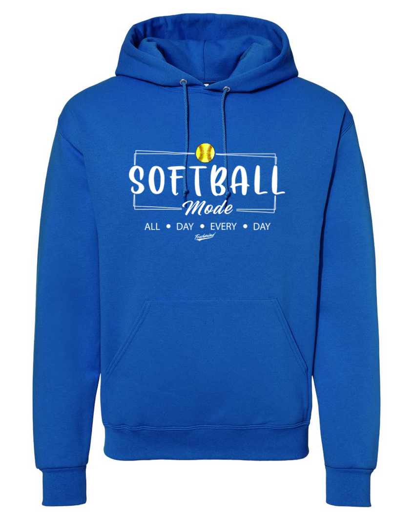 Softball Mode/White – Royal Hoodie