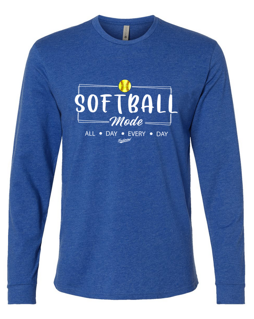 Softball Mode/White – Royal Long Sleeve