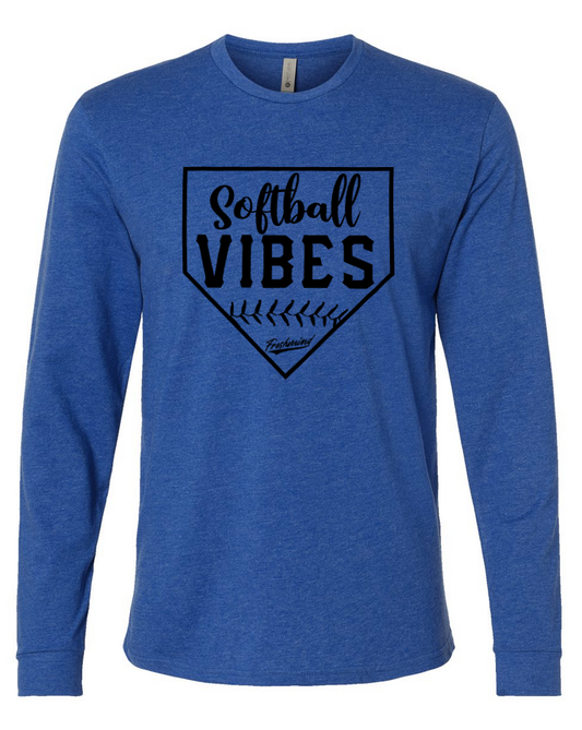 Softball Vibes/Black – Royal Long Sleeve