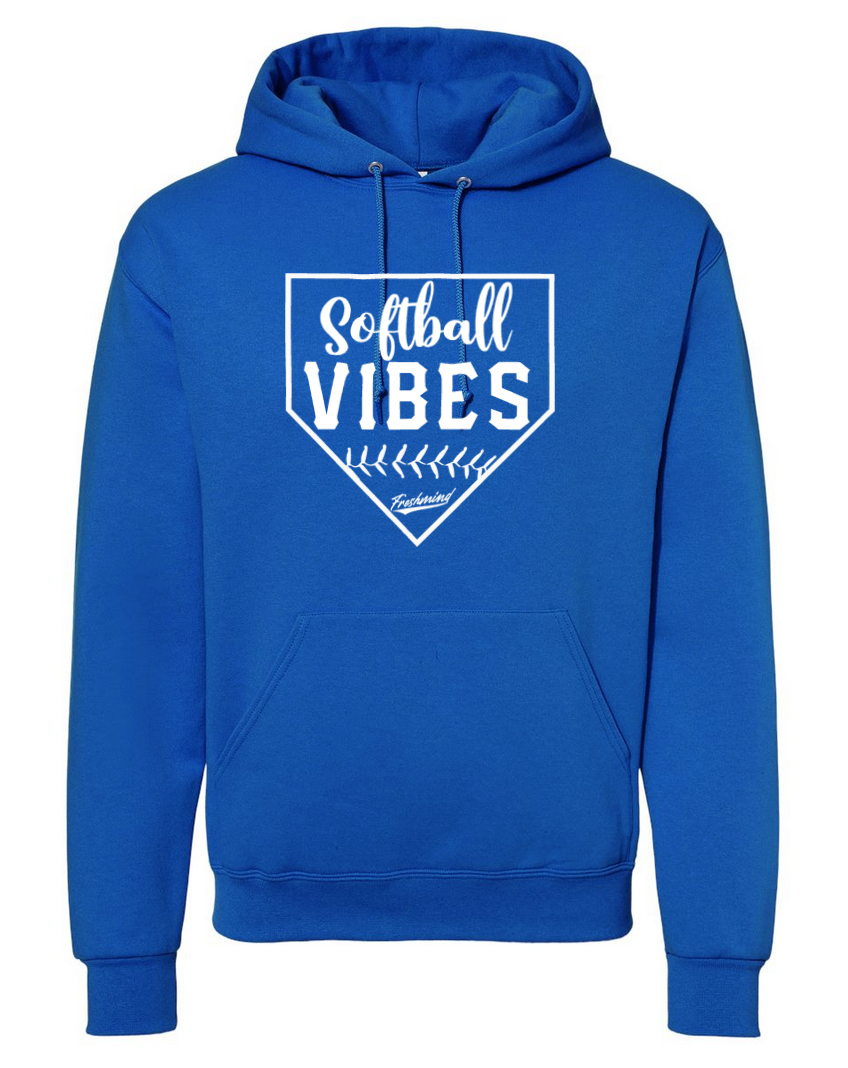 Softball Vibes/White – Royal Hoodie
