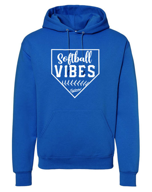 Softball Vibes/White – Royal Hoodie