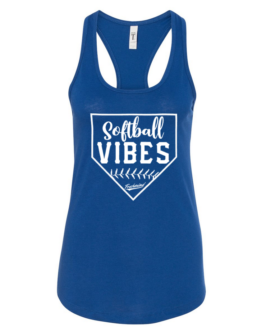Softball Vibes/White – Royal Tank Top