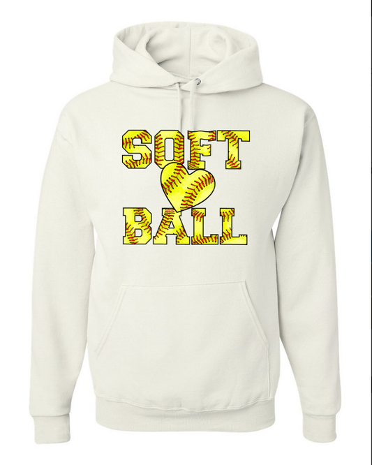 Softball – White Hoodie