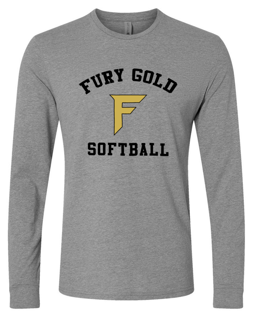 Fury Gold - Simple/Black – Gray Long Sleeve