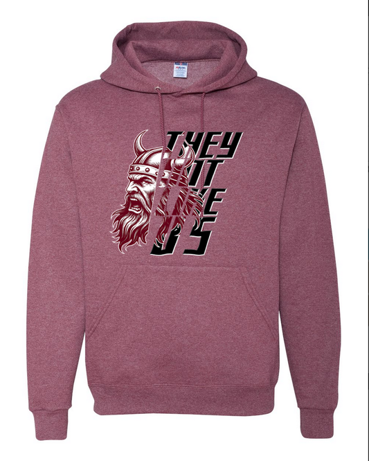They Not Like Us – Heather Maroon Hoodie