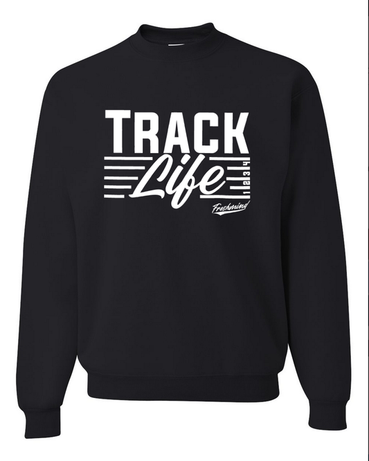 Track Life – Black Crewneck