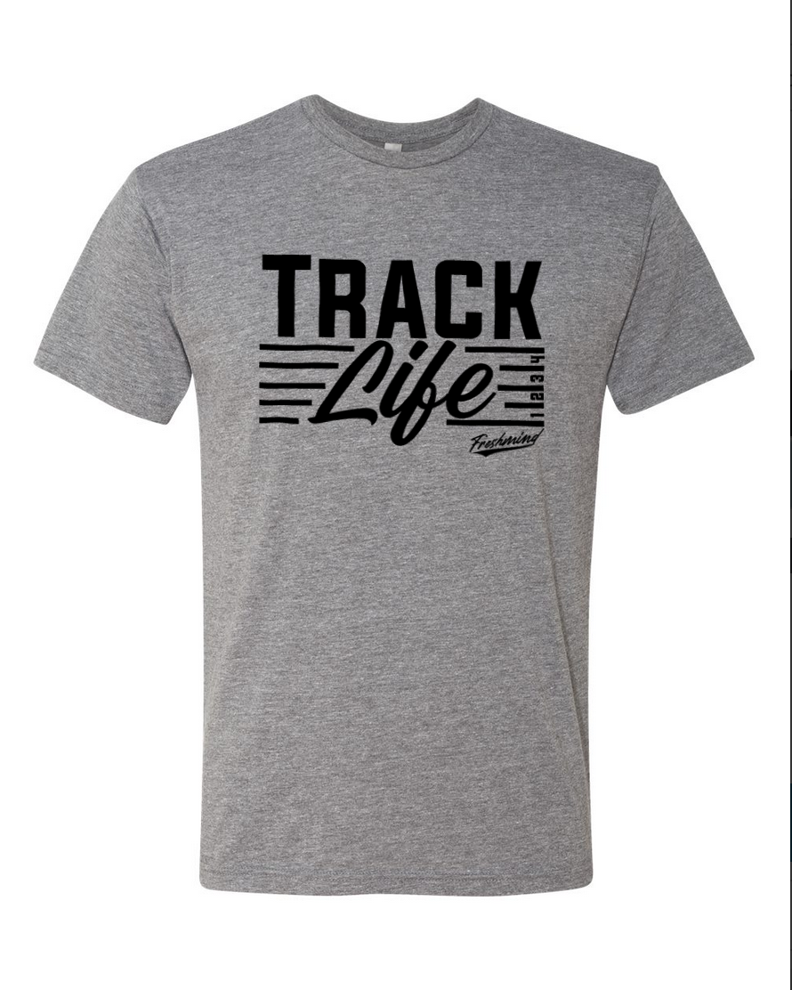 Track Life/Black – Gray T-Shirt