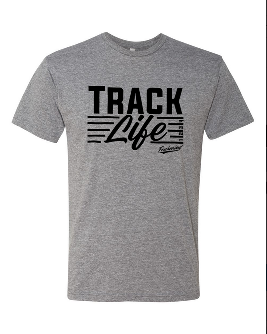 Track Life/Black – Gray T-Shirt