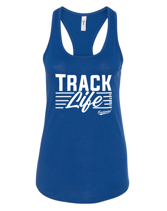 Track Life/White – Royal Tank Top