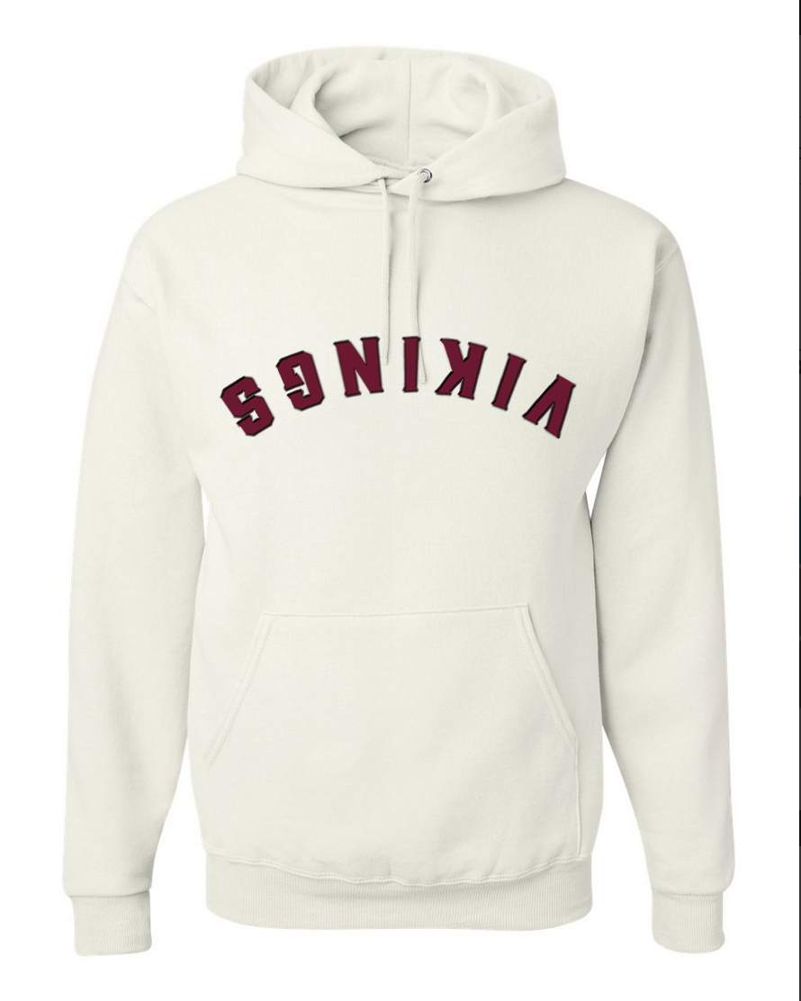 Trendy Vikings - White Hoodie