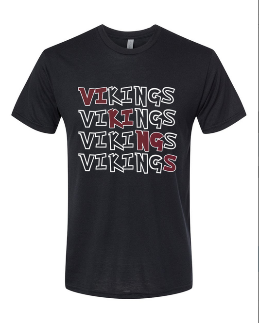 Vikings - Black T-Shirt